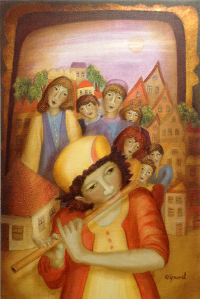 The Magic Flute Oil - painting by Francine Gravel